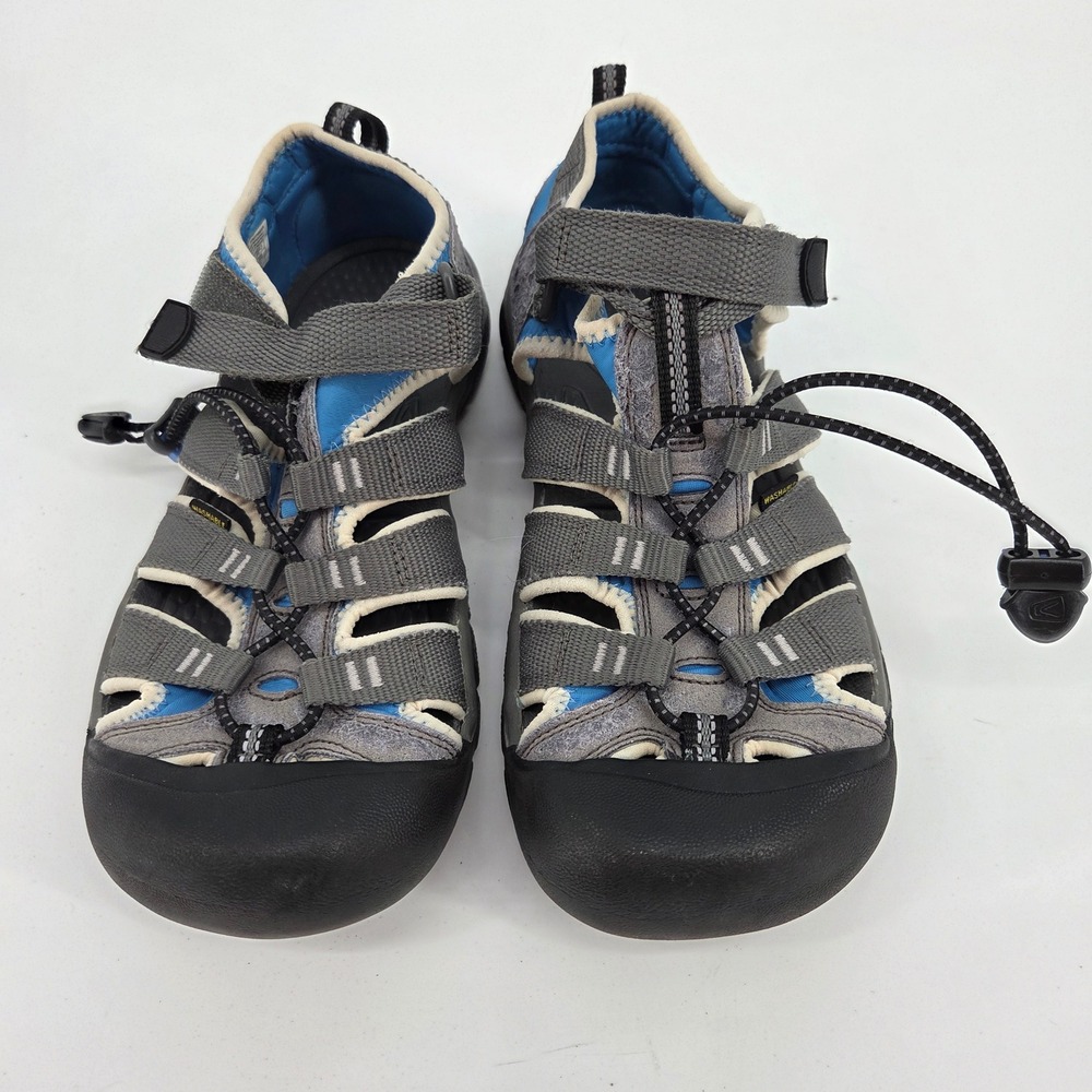 KEEN Newport H2 Kids Sport Sandals Grey Blue Waterproof Size 5 US 37 EU
